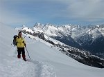 Salita invernale in Val di Scalve da Schilpario al Passo Campelli (1892 m) e al Monte Campioncino (2100 m.) il 15 gennaio 09 - FOTOGALLERY